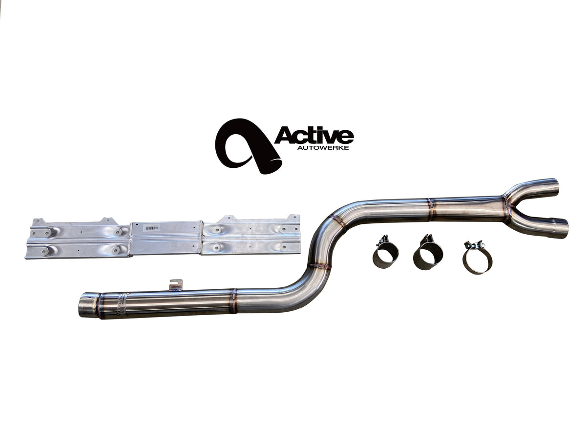 Active Autowerke G2X mid-pipe with Active brace