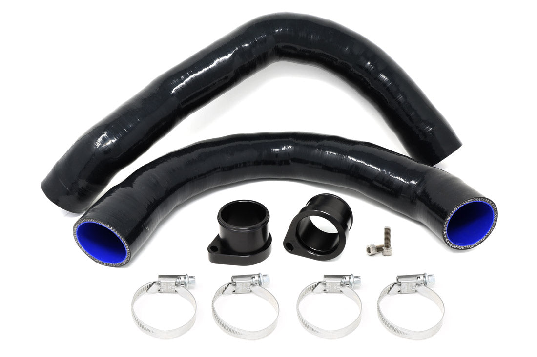 BMS gloss black silicone S55 charge pipes for BMW M2 Competition, M3 and M4