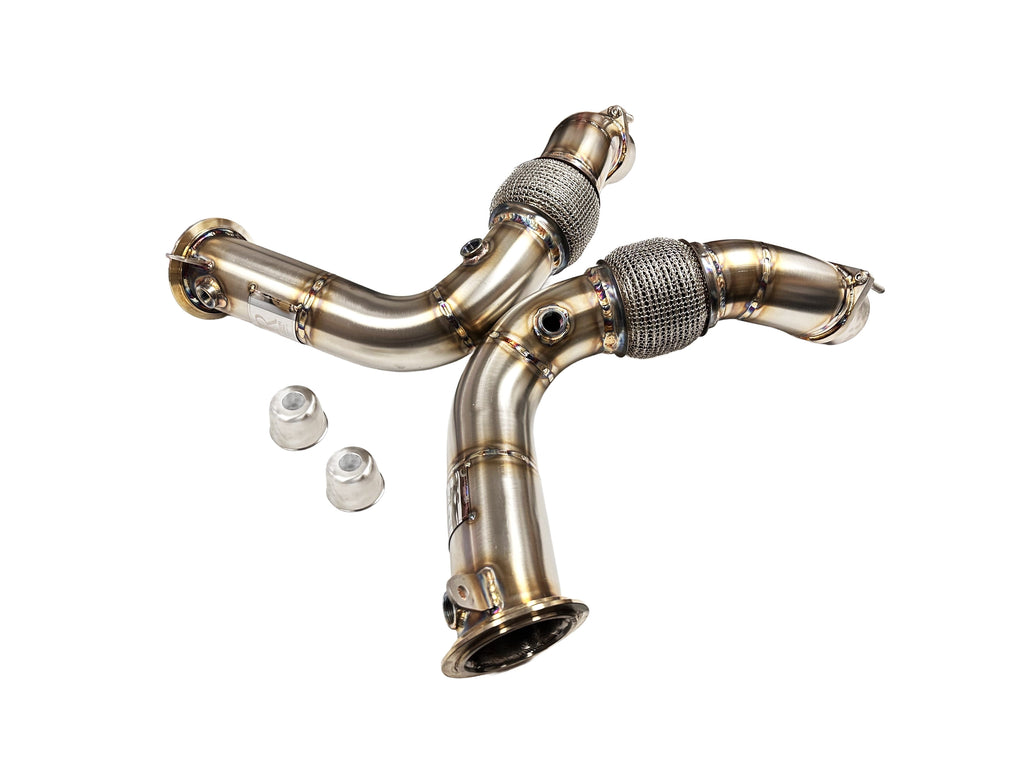 Evolution Racewerks Competition Series Catless Primary Downpipe BMW 760i / M60i / X5 M / X6 M / XM S68