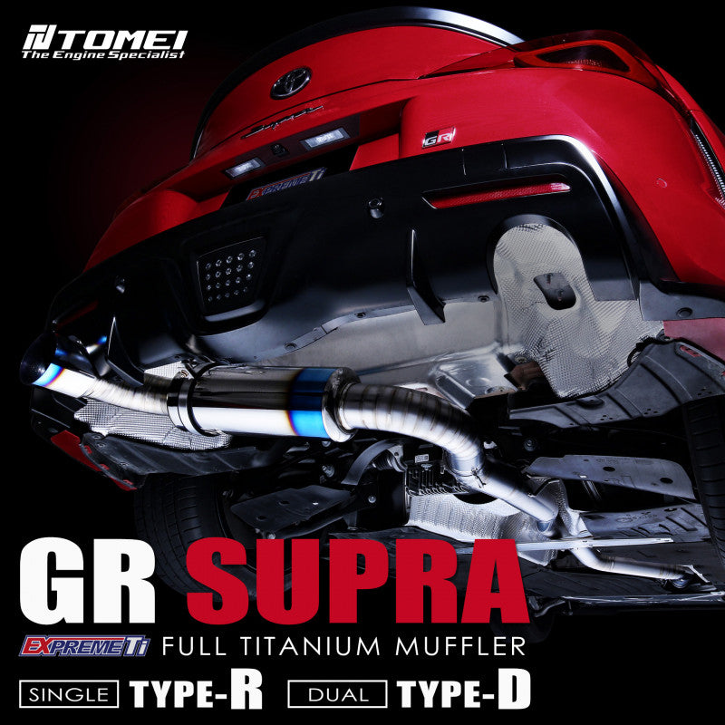 Tomei Expreme Ti Full Titanium Muffler Type-R - Toyota GR Supra