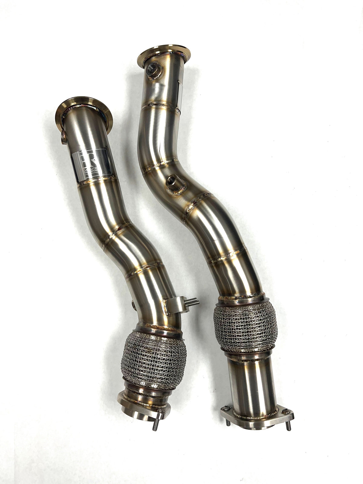 Evolution Racewerks Competition Catless Downpipes – BMW X3M / X4M (F97 / F98, S58) – product view 3