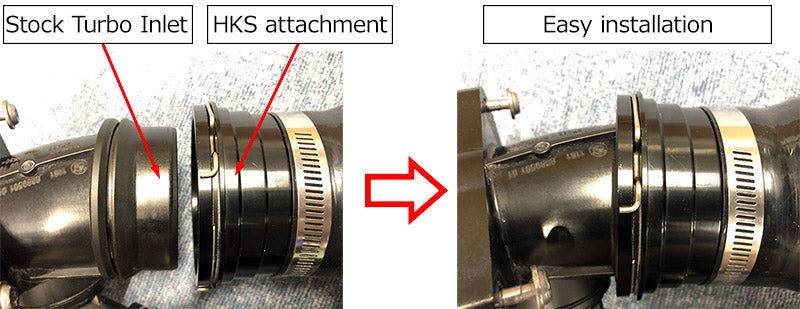 HKS Dry Carbon Racing Suction carbon pipe heat transfer comparison