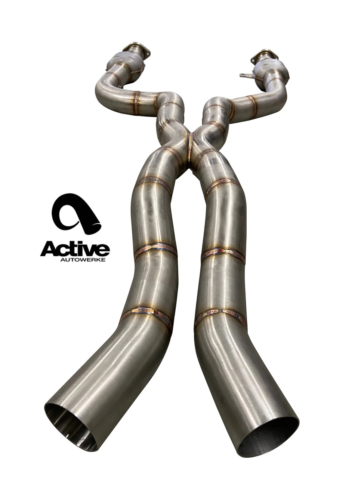 Active Autowerke Signature Mid-Pipe w/ X-Pipe for BMW M3 / M4 (G80/G82, S58) (view 2)