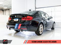 AWE Tuning Touring Axle-Back Exhaust for BMW 340i (F3X), Chrome Silver 102mm