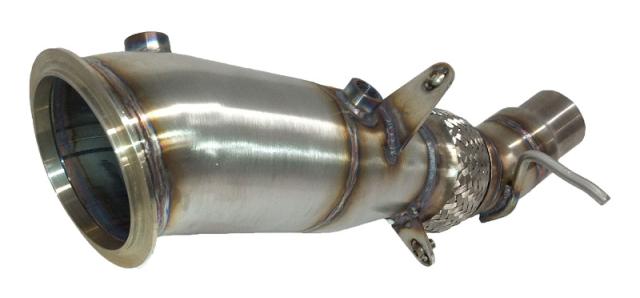 Evolution Racewerks Competition 4" Downpipe for BMW 528i (N20, F10 / F25 / E84 / E89) (view 2)
