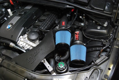 thumbnail interactive-video image 1 of BEVINSEE Blue Aluminum Cold Air Intake Scoop For BMW N54 Engine - E90 E92 E93 335i 335xi (2007-2012) 1 of 3