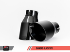 AWE Tuning Touring Axle-Back Exhaust for BMW 340i (F3X), Diamond Black 90mm (view 4)