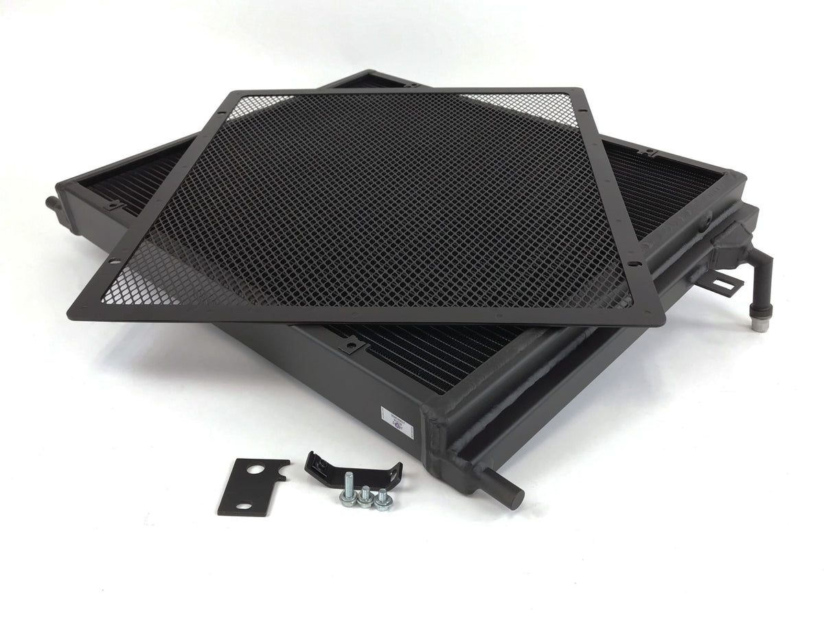 CSF #8131B satin black triple-pass heat exchanger for BMW F2x/F3x B58/B48 (view 2)
