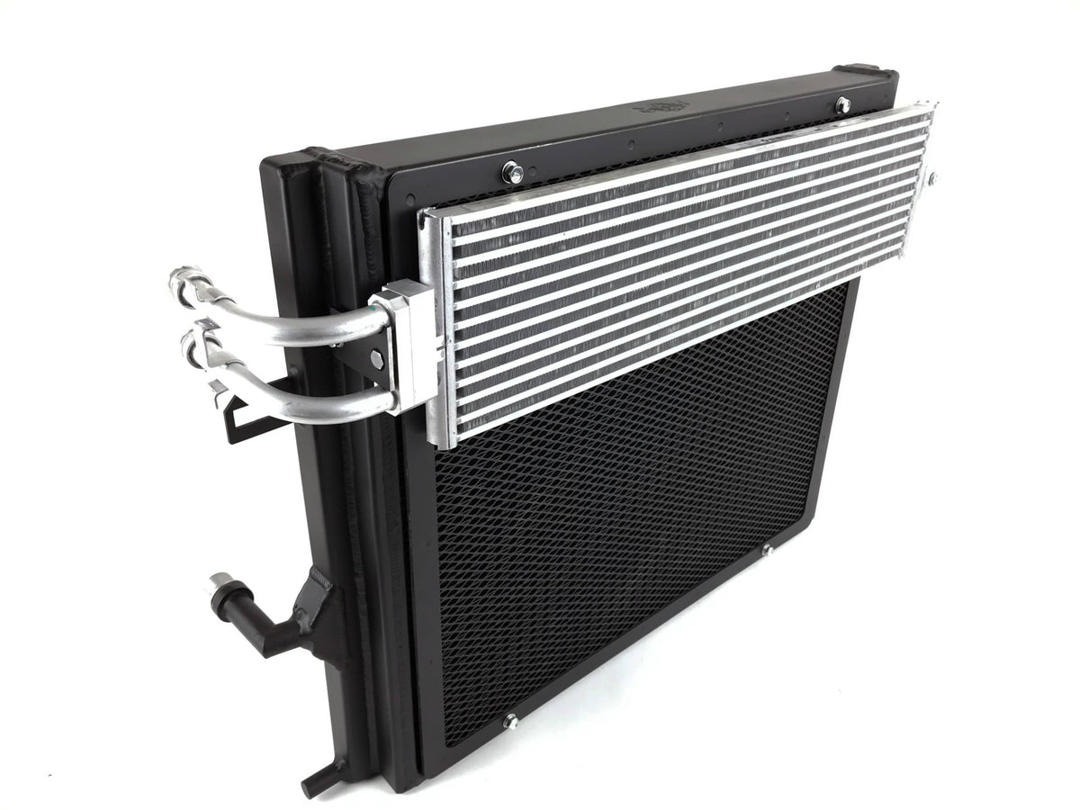 CSF #8131B satin black triple-pass heat exchanger for BMW F2x/F3x B58/B48 (view 3)