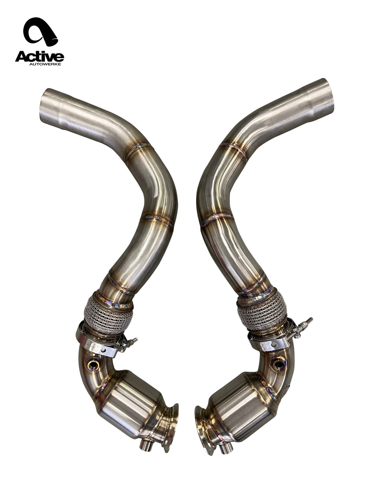 Active Autowerke Catted Downpipe for BMW M5 / M8 (F90) / X5M / X6M (view 2)