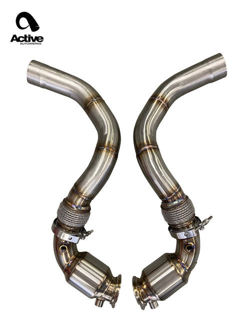 Active Autowerke Catted Downpipe for BMW M5 / M8 (F90) / X5M / X6M (view 2)