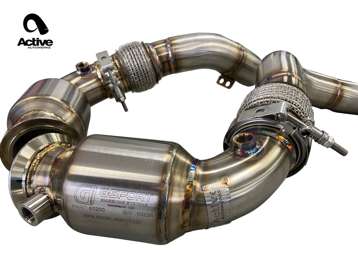 Active Autowerke Catted Downpipe for BMW M5 / M8 (F90) / X5M / X6M (view 3)