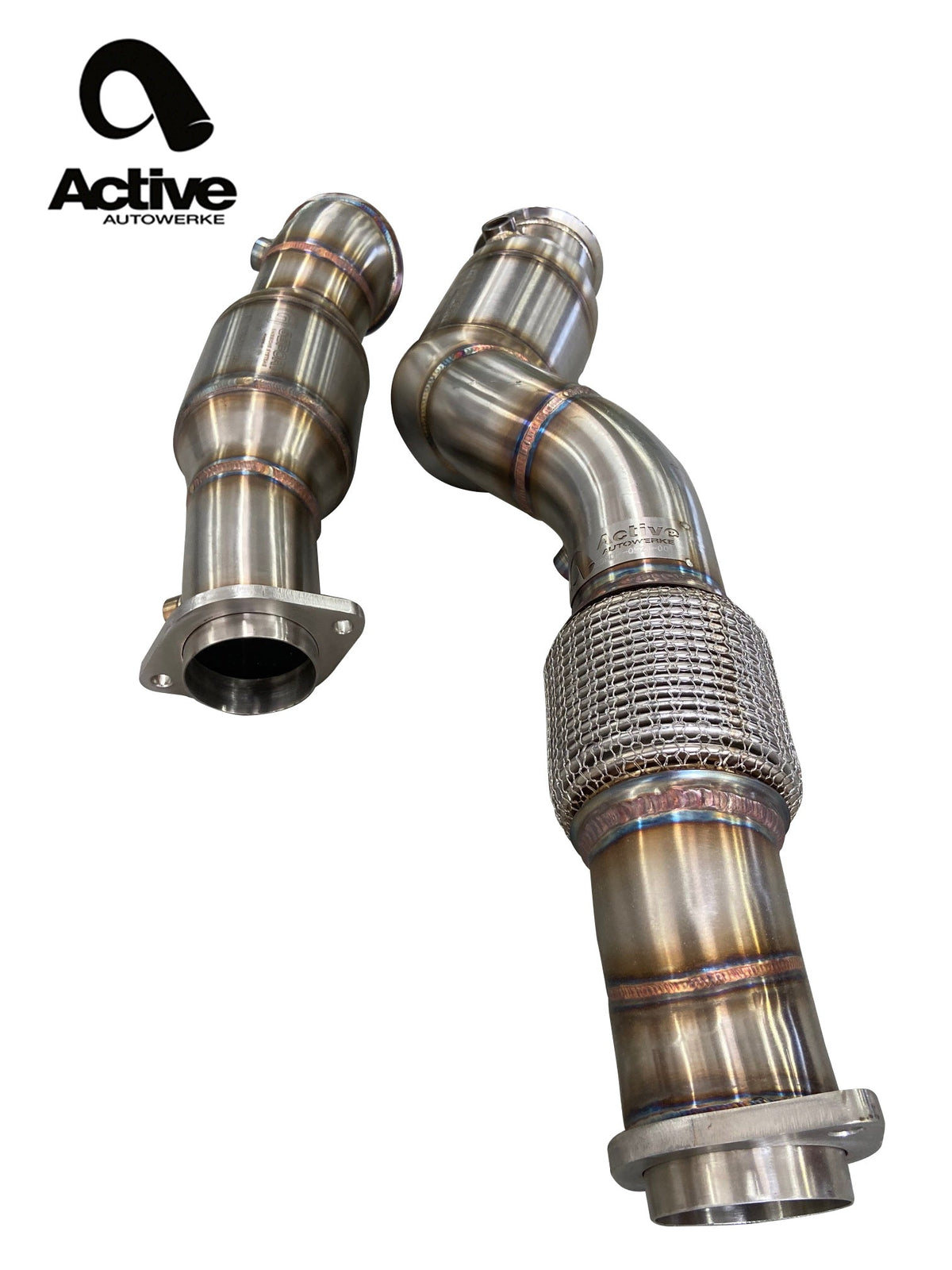 Active Autowerke GESI Catted Downpipe for BMW M3 (G80) / M4 (G82) (S58) (view 3)