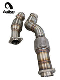 Active Autowerke BMW S58 G80 M3 G82 M4 Downpipe Gesi Catted