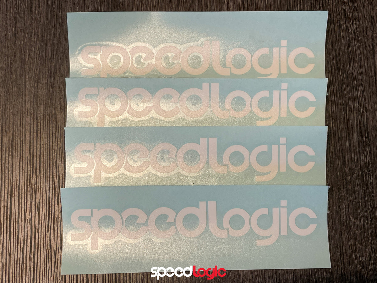 Speed Logic white sticker (view 2)