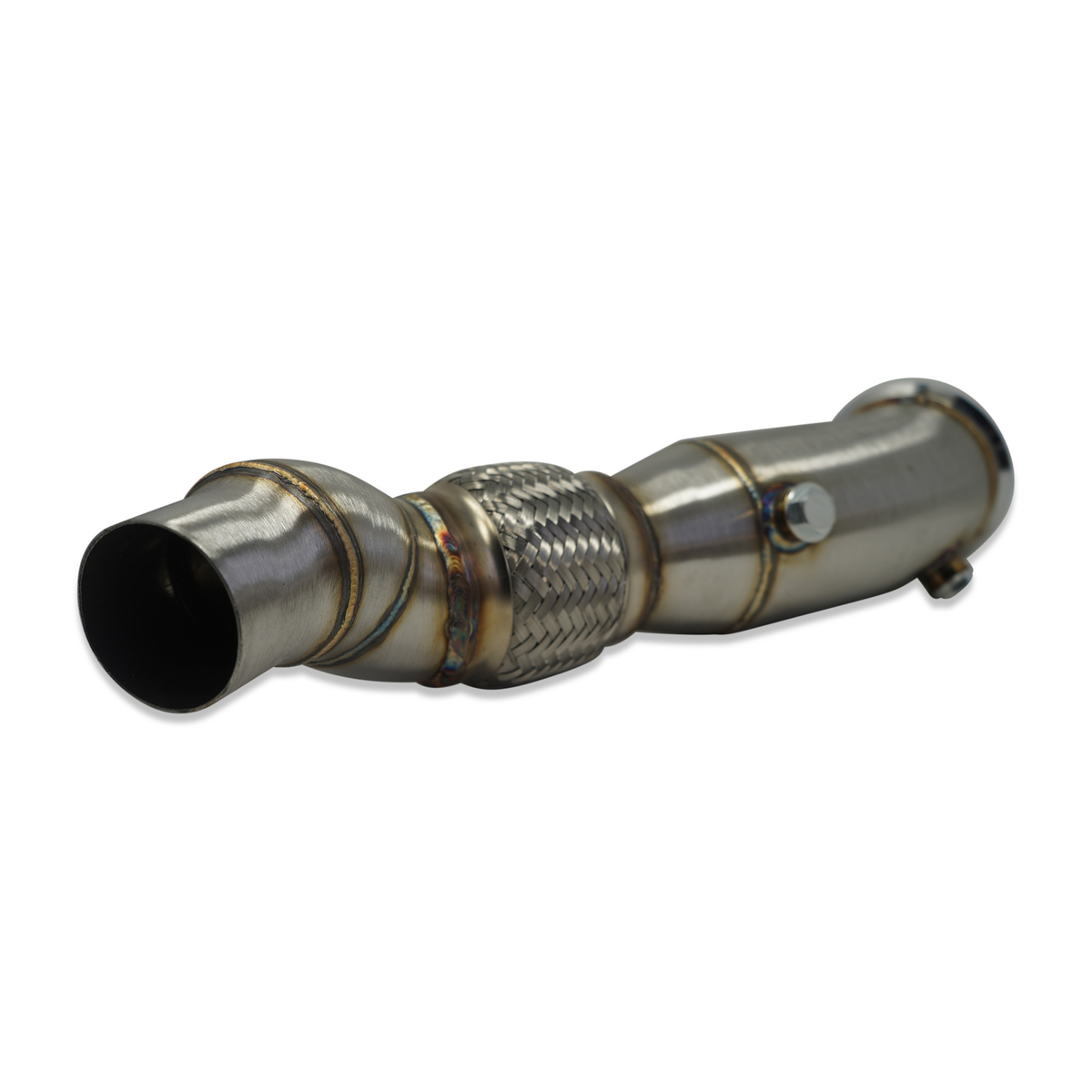 Speed Logic 4-inch catless race downpipe for BMW 228i, 320i, 328i & 428i (N20) (view 3)