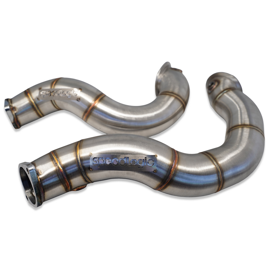 Speed Logic Catless Race Downpipes for BMW 135i / 1M / 335i (N54) (view 2)