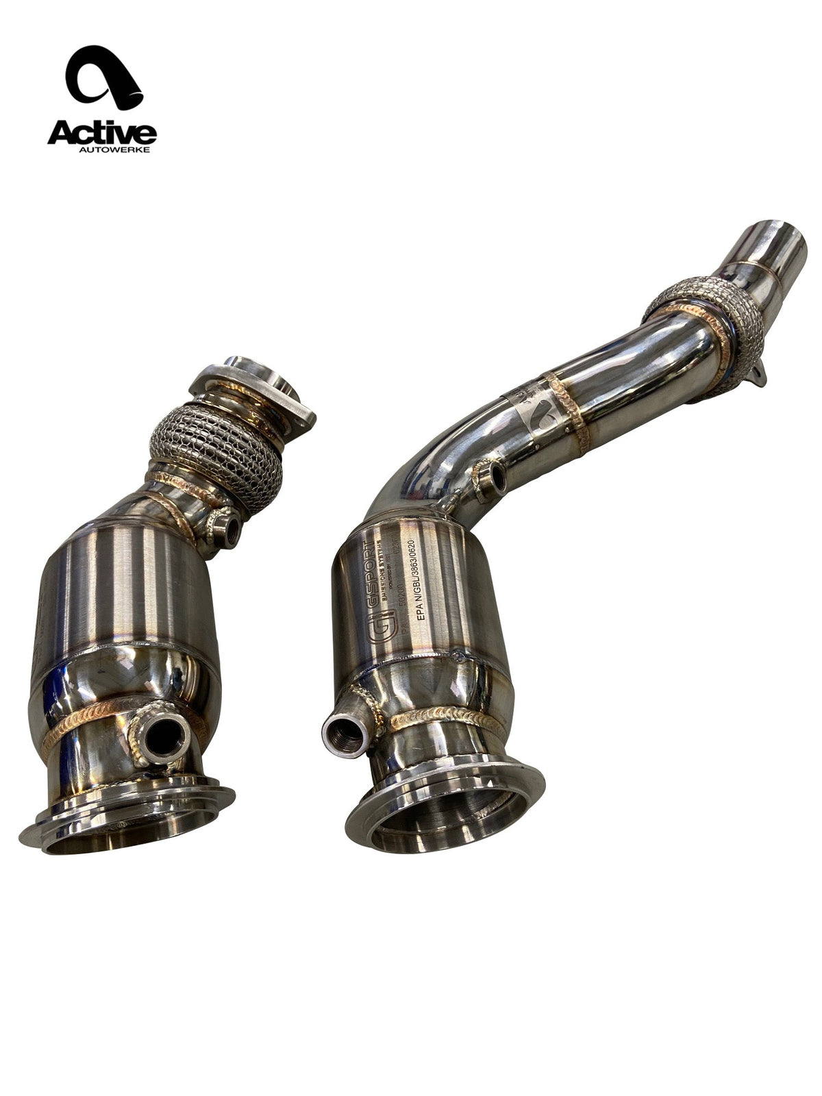 Active Autowerke GESI G-Sport Catted Downpipes for BMW M2C / M3 / M4 (F8X, S55) (view 3)
