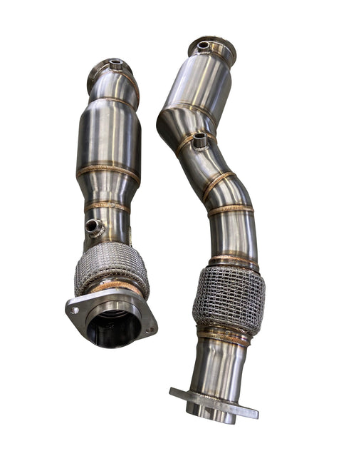 Active Autowerke GESI Catted Downpipes for BMW X3M / X4M (F97 / F98, S58) (view 2)