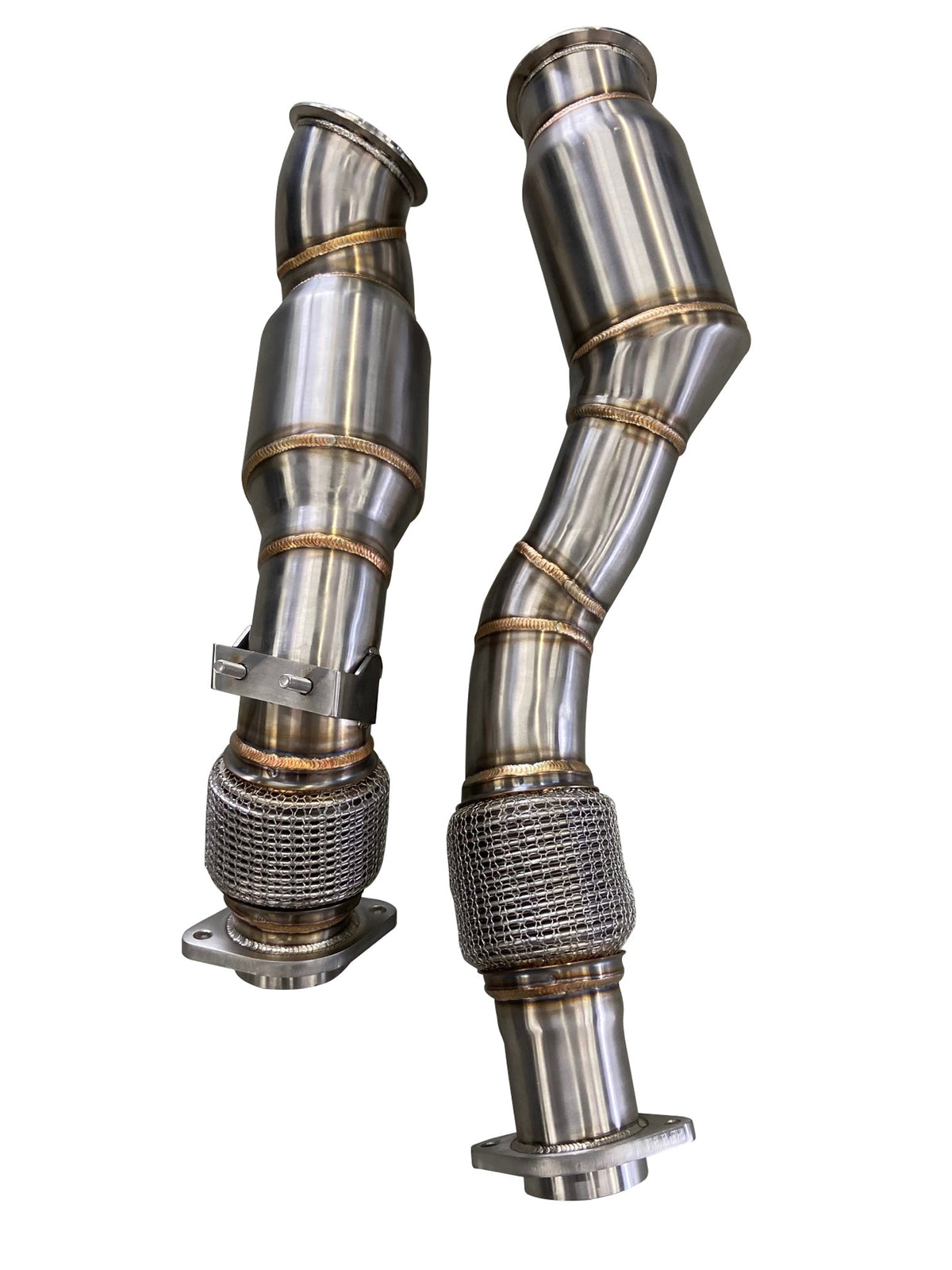 Active Autowerke GESI Catted Downpipes for BMW X3M / X4M (F97 / F98, S58) (view 3)