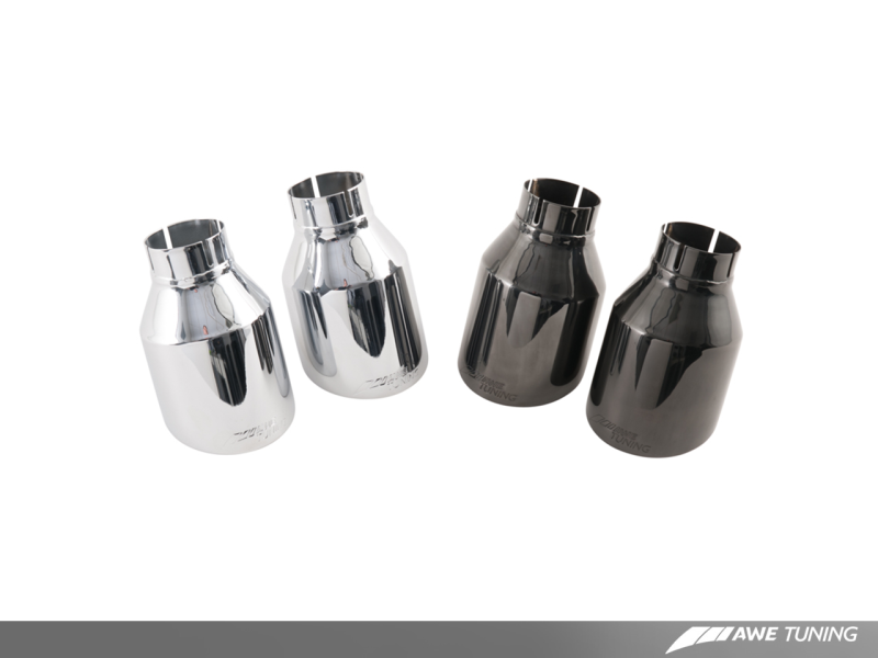 AWE Tuning Touring Axle-Back Exhaust for BMW 335i/435i (F3X), Diamond Black 102mm (view 6)
