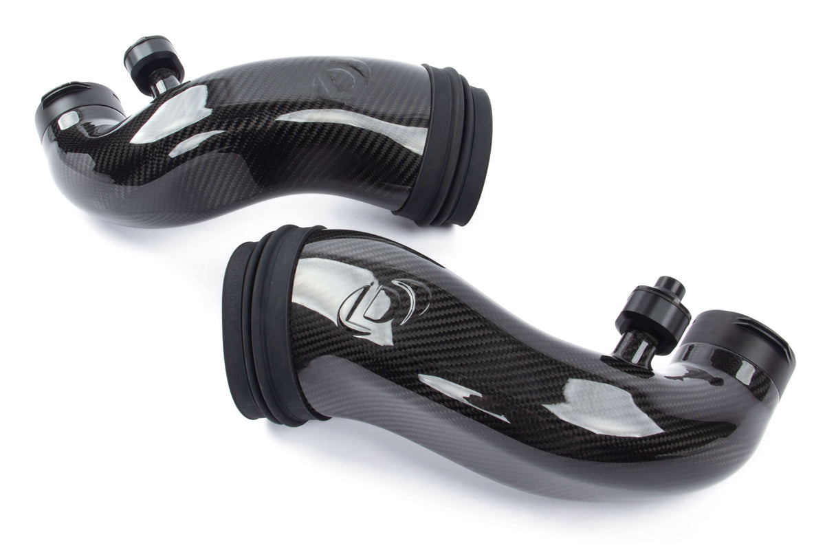 Dinan Carbon Fiber Turbo Inlet Pipes for BMW M5 (F90) / M8 (F91/F92/F93)