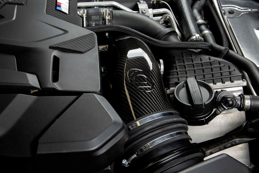 Dinan Carbon Fiber Turbo Inlet Pipes for BMW M5 (F90) / M8 (F91/F92/F93) (view 7)