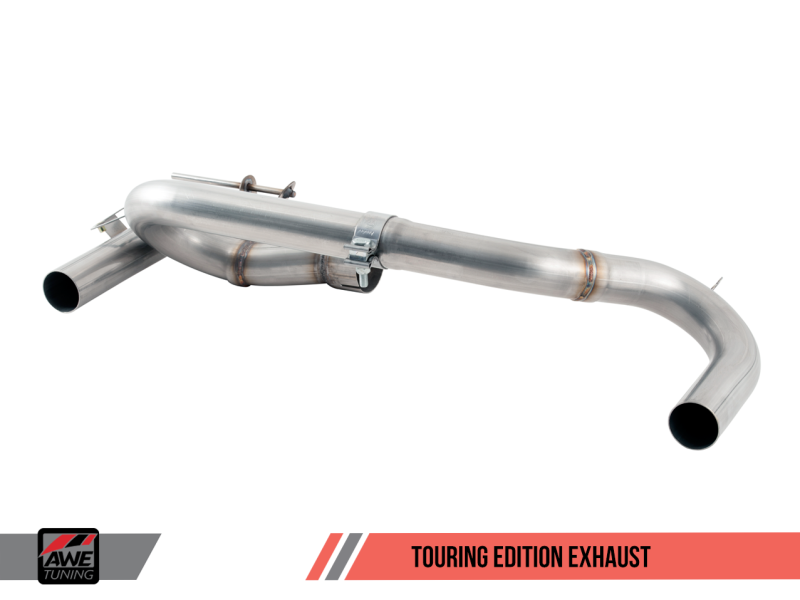 AWE Tuning Touring Axle-Back Exhaust for BMW 340i (F3X), Diamond Black 90mm (view 6)