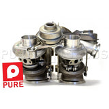 Pure Turbos N54 Stage 2 upgrade turbos for BMW 335i (view 2)