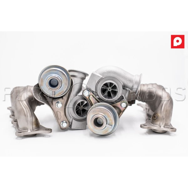Pure Turbos N54 Stage 1 upgrade turbos for BMW 335i (view 2)