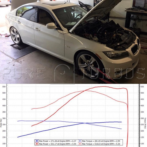 Pure Turbos Pure Stage 2 Upgrade Turbo for BMW 1/2/3/4/5/6/7 Series, M2, X1 / X3 / X4 / X5 / X6 (N55) (view 8)