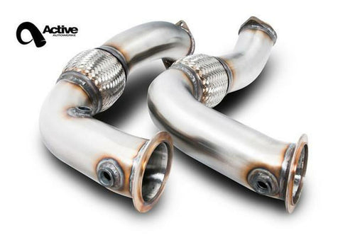 Active Autowerke Catless Downpipe for BMW X5M / X6M (S63, E70/E71) (view 2)